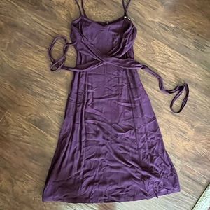 Field Day purple wrap dress size medium